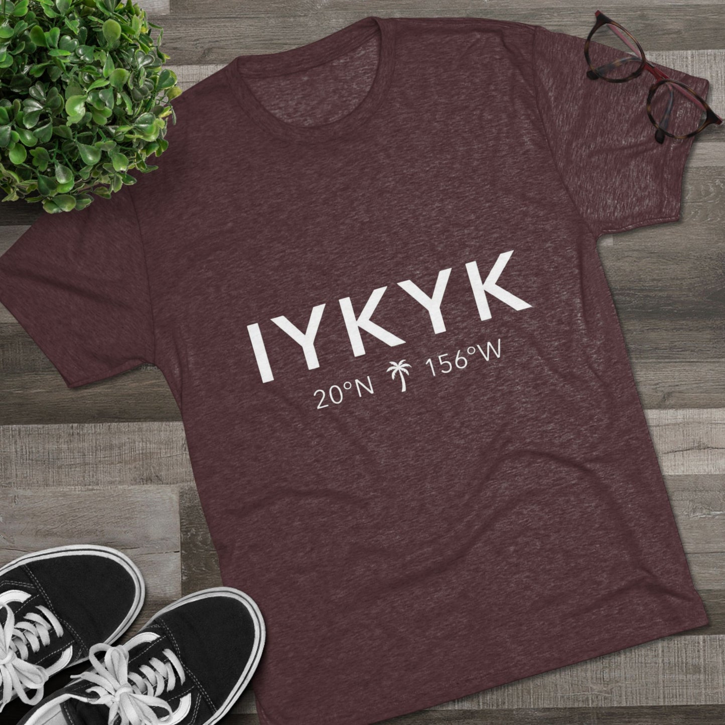 IYKYK Maui Coordinates Tee — IAMMAUI®
