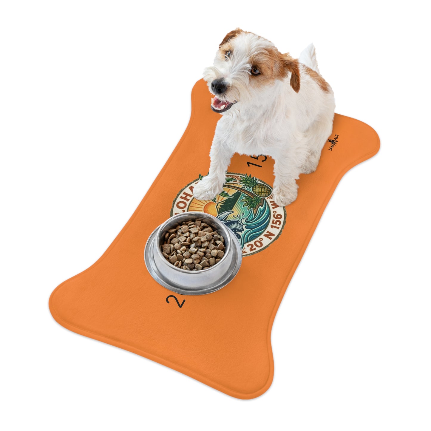 IAMMAUI® Aloha Whale Pet Feeding Mat — Non-Slip Dog & Cat Bowl Mat