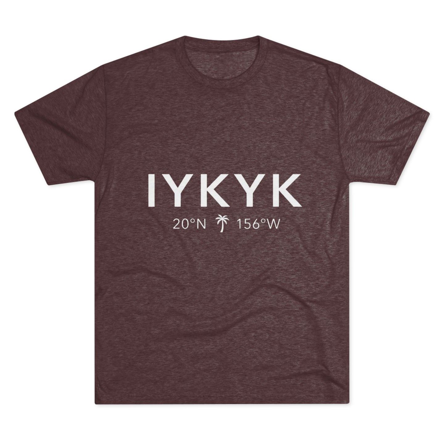 IYKYK Maui Coordinates Tee — IAMMAUI®