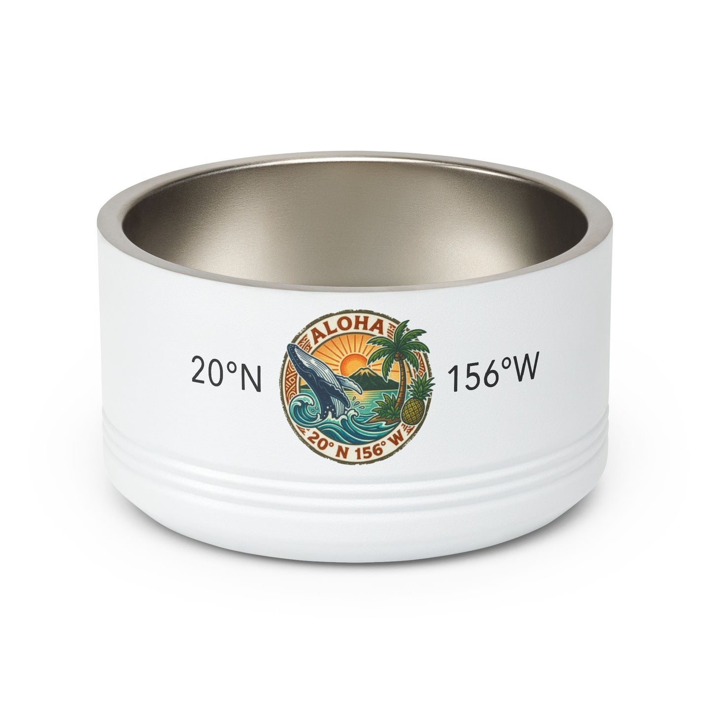 IAMMAUI® Aloha Pet Bowl — 18oz Insulated Stainless Steel