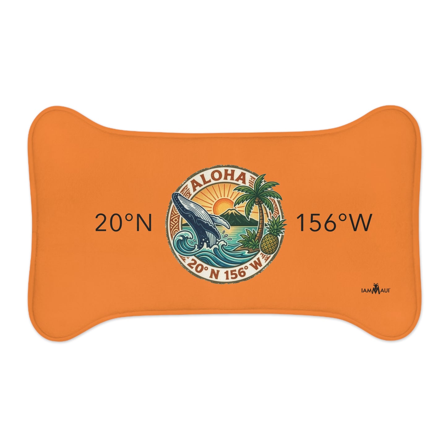 IAMMAUI® Aloha Whale Pet Feeding Mat — Non-Slip Dog & Cat Bowl Mat