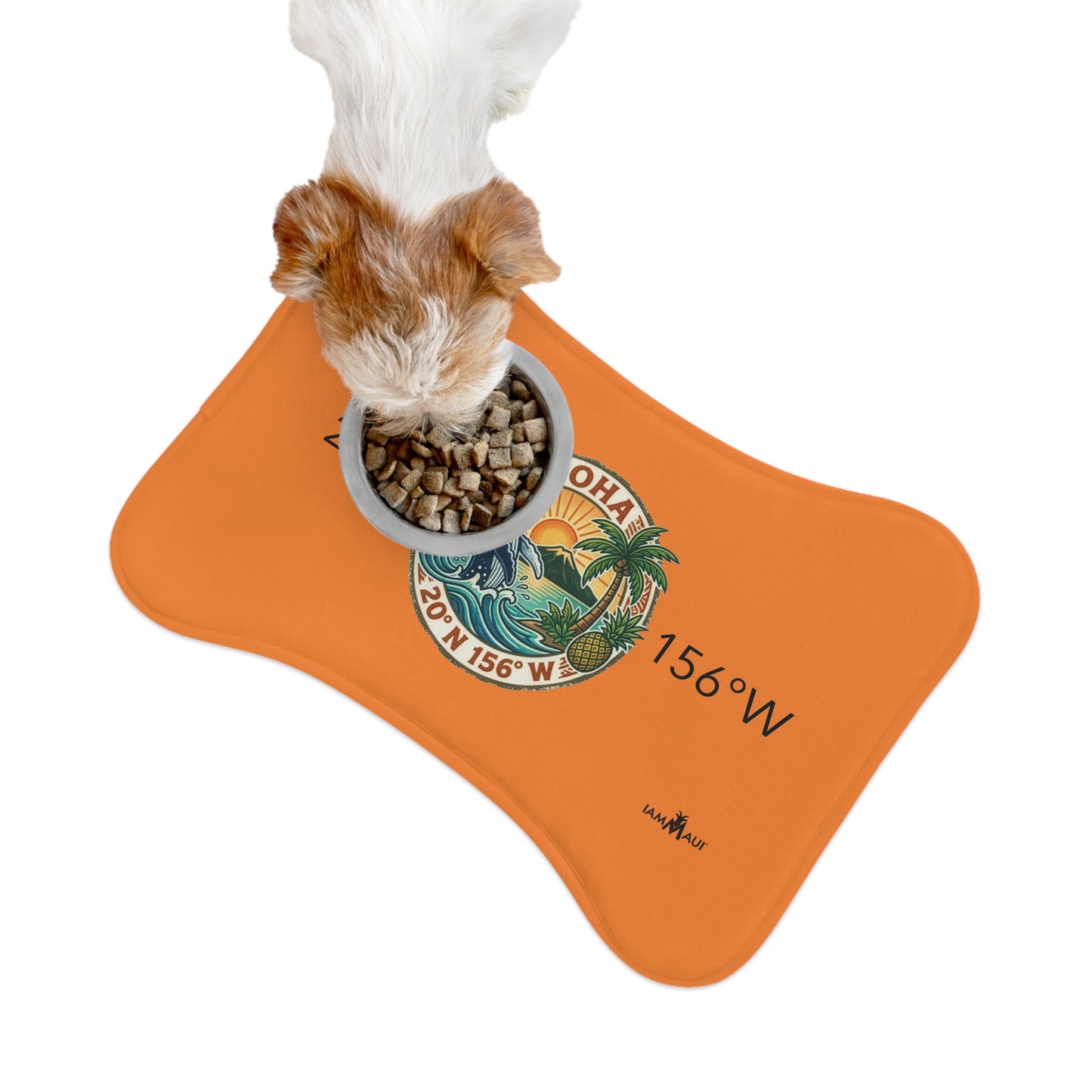 IAMMAUI® Aloha Whale Pet Feeding Mat — Non-Slip Dog & Cat Bowl Mat