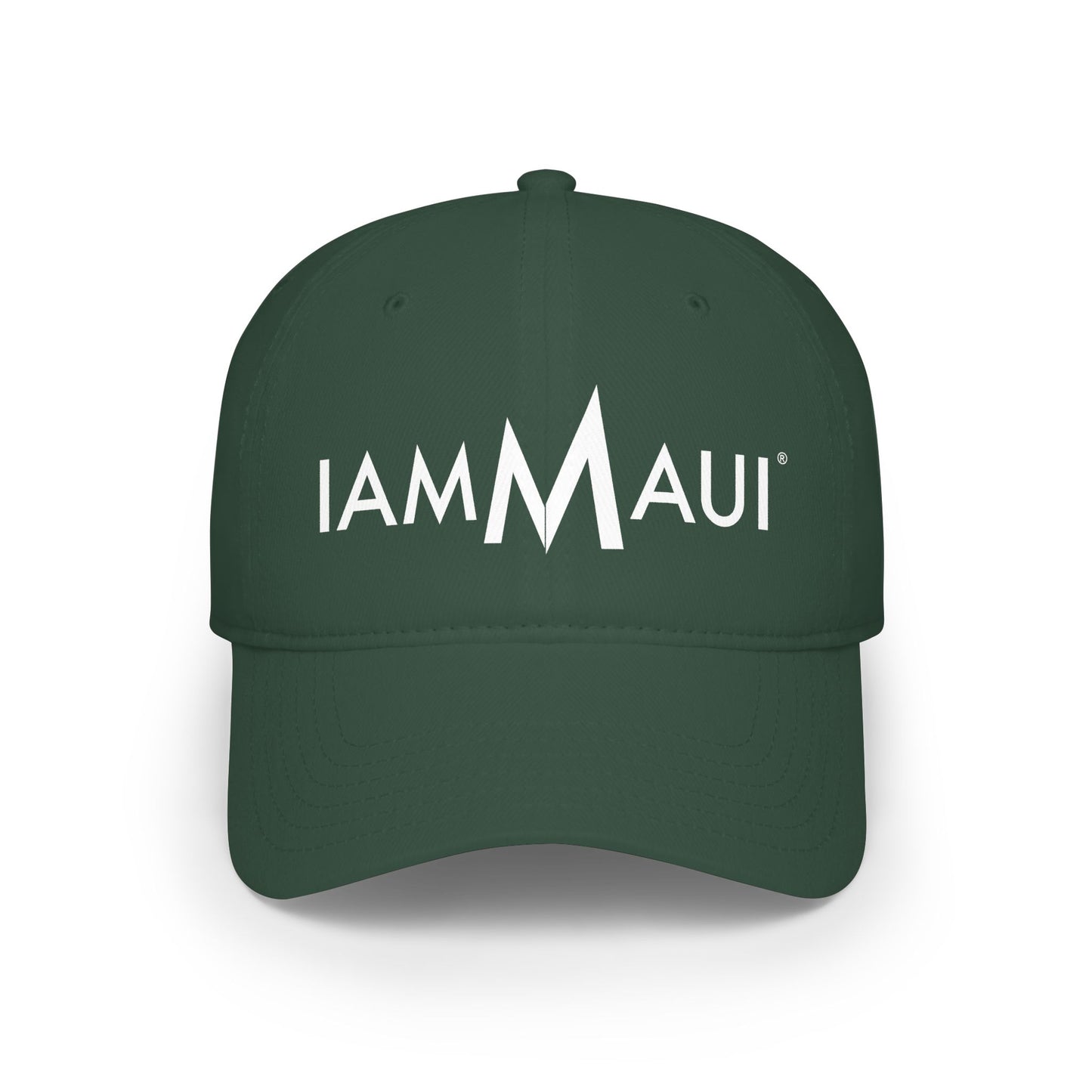 IAMMAUI® Low-Profile Baseball Cap — Island Logo Hat
